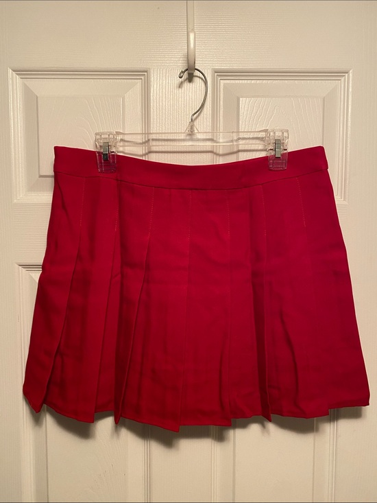 Tonchengsd Pants - Tonchengsd Red Pleated Tennis Skort…size XL